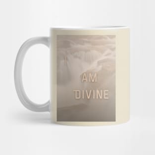 I am Divine Affirmation Waterfall Graphic Mug